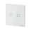 Interruptor inteligente Sonoff T2EU2C-RF doble canal RF433MHz, táctil cristal, Alexa/Google