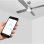 Controlador de Ventilador Sonoff iFan04-H Wi-Fi RF 433MHz Blanco para Techo 100–240V