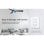 Support mural blanc Sonoff RM433, plastique durable, fixation par vis ou adhésif