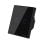 Interruptor inteligente Sonoff T3EU2C-TX 2 canales WiFi RF433, vidrio templado, app eWeLink