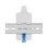 Soporte DIN Sonoff Especializado ABS UL94 V0 Blanco Azul Compatible Básico y Pow