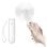 Ventilador de mano JisuLife Life8 Plus 4500mAh Blanco 3 velocidades Linterna PowerBank