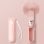 Ventilateur portable JisuLife Life 8, 4 500 mAh, lampe torche, batterie externe, 3 vitesses, rose