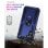 Capa magnética digital Max Power para Samsung Galaxy A15 com anel giratório azul
