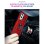 Capa magnética digital Max Power para Oneplus 9 Pro com anel giratório vermelha