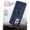 Max Power Digital Magnetic Case für Oneplus 9 Pro Hülle mit drehbarem Ring, Blau
