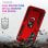 Max Power Digital Magnetic Case für Samsung Galaxy A52/A52s 5G Hülle mit drehbarem Ring, Rot