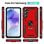 Max Power Digital Magnetic Case für Samsung Galaxy A52/A52s 5G Hülle mit drehbarem Ring, Rot