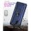 Capa magnética digital Max Power para Oppo A72/A52/A92 com anel giratório azul