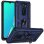 Max Power Digital Magnetic Case für Oppo A9 2020/A5 2020 Hülle mit drehbarem Ring, Blau
