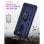 Max Power Digital Magnetic Case für Oppo A9 2020/A5 2020 Hülle mit drehbarem Ring, Blau