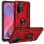 Capa magnética digital Max Power para Oppo A74 5G/A93 5G/A54 5G com suporte de anel rotativo, vermelha