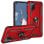 Capa magnética digital Max Power para Oppo A72/A52/A92 com anel rotativo vermelho