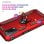 Capa magnética digital Max Power para Oppo A72/A52/A92 com anel rotativo vermelho