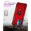 Capa magnética digital Max Power para Xiaomi Redmi Note 12 5g com anel giratório vermelho