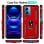 Capa magnética digital Max Power para Xiaomi Redmi Note 12 5g com anel giratório vermelho