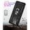 Max Power Digital Magnetic Case für Xiaomi Redmi 10c Hülle mit drehbarem Ring Schwarz