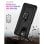 Custodia magnetica digitale Max Power per Xiaomi Redmi 10 con anello rotante, nera