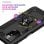 Custodia magnetica digitale Max Power per Xiaomi Redmi 10 con anello rotante, nera