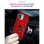 Capa magnética digital Max Power para Xiaomi Redmi A1 / Redmi A2 com anel giratório vermelho