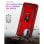 Capa magnética digital Max Power para Xiaomi Redmi A1 / Redmi A2 com anel giratório vermelho
