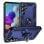 Coque magnétique numérique Max Power pour Samsung Galaxy A52/A52S 5G avec anneau rotatif bleu