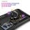 Custodia magnetica digitale Max Power per Xiaomi Mi 12 Lite con anello rotante, nera