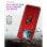 Capa magnética digital Max Power para Xiaomi Redmi 12c com anel giratório vermelho
