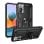 Custodia magnetica digitale Max Power per Xiaomi Redmi Note 10 Pro con anello rotante, nera
