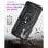 Custodia magnetica digitale Max Power per Xiaomi Redmi Note 10 Pro con anello rotante, nera