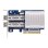Controlador host Qnap Qxp-16g2fc Fibre Channel com 16 GB, porta dupla, taxa de transferência de 1600 Mos, alta disponibilidade