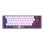 Teclado mecânico Dark Project 65% QWERTZ+Y roxo e branco RGB PBT Double-Shot