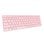 Teclado tijera inalámbrico Rapoo E9700M Layout ES touchpad integrado rosa recargable