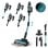 Aspirateur sans fil Cecotec 300AW Home&Car Pack, autonomie de 90 minutes, brosse sans poils