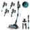 Aspirateur sans fil Cecotec 300AW Home&Car Pack, autonomie de 90 minutes, brosse sans poils