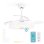 Ventilador de Techo Grunkel Motor DC 6 Velocidades 36W LED Bluetooth Mando Rotación Inversa