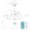 Ventilador de Techo Grunkel Motor DC 6 Velocidades 36W LED Bluetooth Mando Rotación Inversa