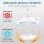 Ventilador de Techo Grunkel Motor DC 6 Velocidades 36W LED Bluetooth Mando Rotación Inversa