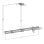 Kimex 031-4332K2 Supporto a soffitto per 3 schermi da 32″ VESA 150 cm, grigio e nero