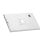 Kimex 091-3044b Supporto universale antifurto per tablet Apple/Samsung 9,7-11", acciaio bianco