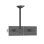Soporte de techo Kimex 031-4232K1 para 2 pantallas 32? VESA 75x75/100x100, ajuste altura y orientación, gris/negro