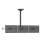 Soporte de Techo Kimex 031-4332K1 para 3 Pantallas 32? VESA 100x100 Ajustable Gris/Negro