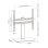 Supporto da tavolo Kimex 020-0145M per TV 32-55″ VESA 200x200-400x400 base in vetro nero