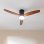 Cecotec  Energysilence Aero 5600 Classic  Ventilador De Techo Con Luz Y Mando 40W Madera/Negro