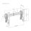 Soporte videowall Kimex 017-2122K Push Pull para 4 pantallas VESA 49?-65? 280kg Negro