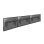 Support mural vidéo Kimex 017-2113K pour 3 écrans 49-55″, push-pull, 210 kg, noir