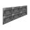 Kimex 017-2123K Supporto a parete VESA Push Pull 6x55″, 420 kg, nero