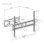 Kimex 013-3064M Suporte TV Parede 37 a 75" VESA 100x100 a 600x400 Max 40Kg Braços Duplos