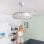 Ventilateur de plafond LED InnovaGoods DC 80 W avec pales rétractables, 6 vitesses, télécommande, blanc