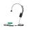 Yealink Headset Mono com Cabo USB-A/USB-C/Jack, Cancelamento de Ruido e Microfone HD